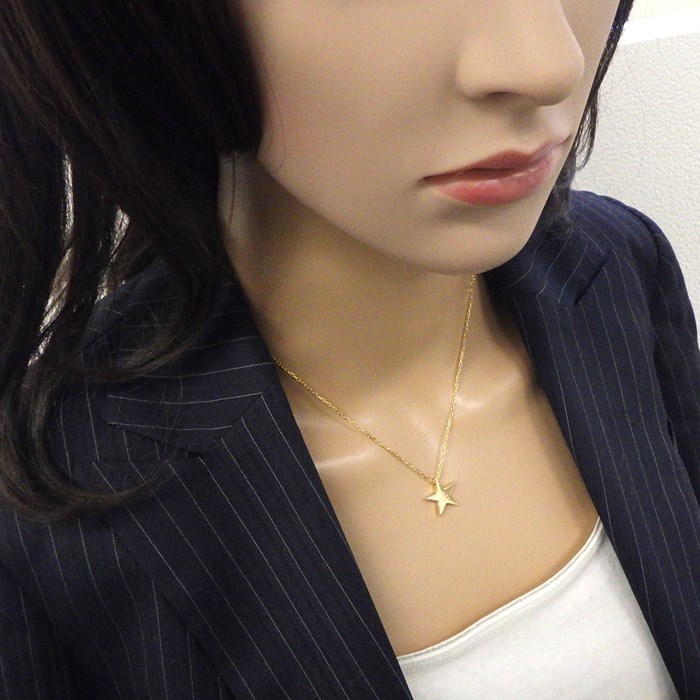 グッチ GUCCI ネックレス スター K18YG 【中古】