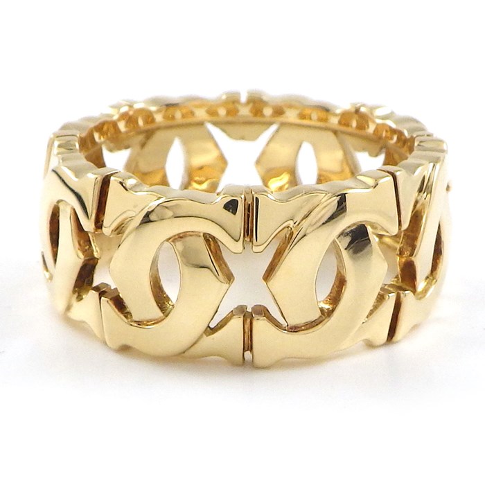 カルティエ Cartier リング アントルラセ C2 2C ロゴ K18YG 9.5号 / #50 【中古】