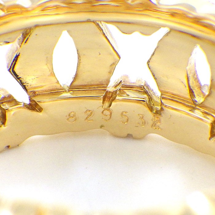 カルティエ Cartier リング アントルラセ C2 2C ロゴ K18YG 9.5号 / #50 【中古】