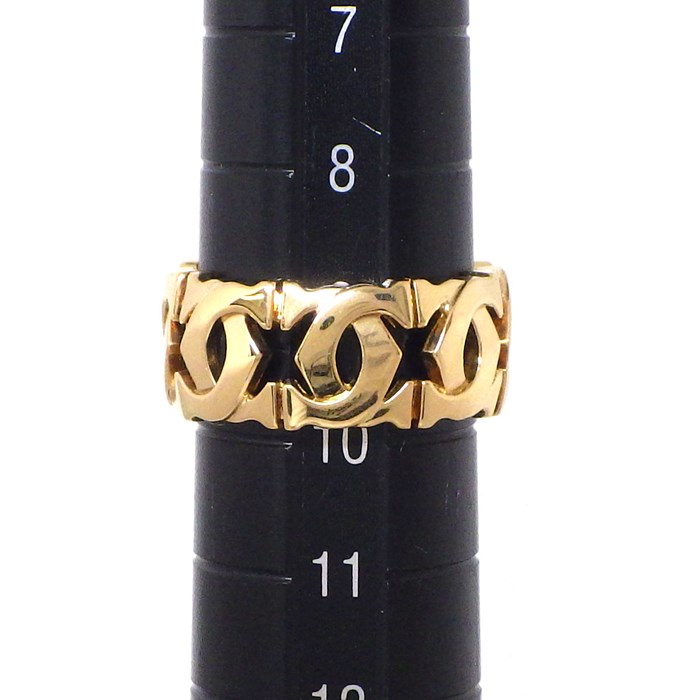 カルティエ Cartier リング アントルラセ C2 2C ロゴ K18YG 9.5号 / #50 【中古】