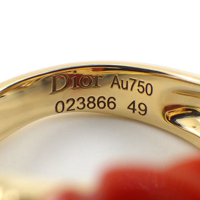 ディオール 指輪 フラワー 花 バラ 薔薇 ヴィンテージ サイズ14号 リング 楽天市場】【ディオール】DIOR サンゴ リング プレ カトラン