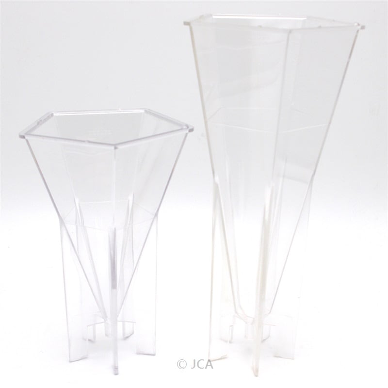 ポリ製モールド　五角錐（ペンタゴン）型 76mm×76mm×177mm