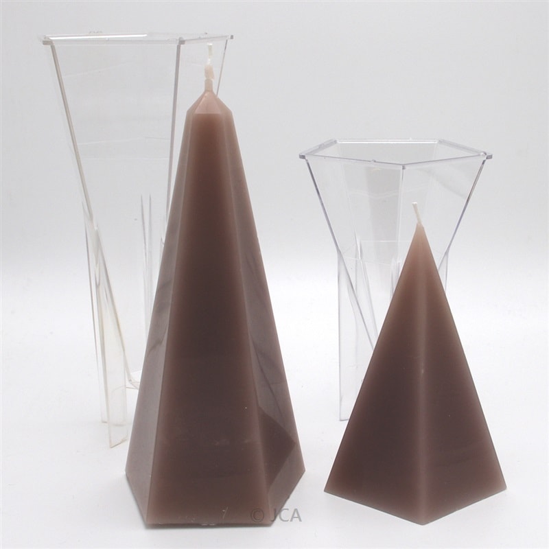 ポリ製モールド　五角錐（ペンタゴン）型 76mm×76mm×177mm