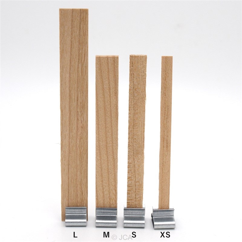 木製芯（ウッドウィック）ＸＳサイズ【幅6mm×長さ100mm／専用座金付き】※サイズが変わりました