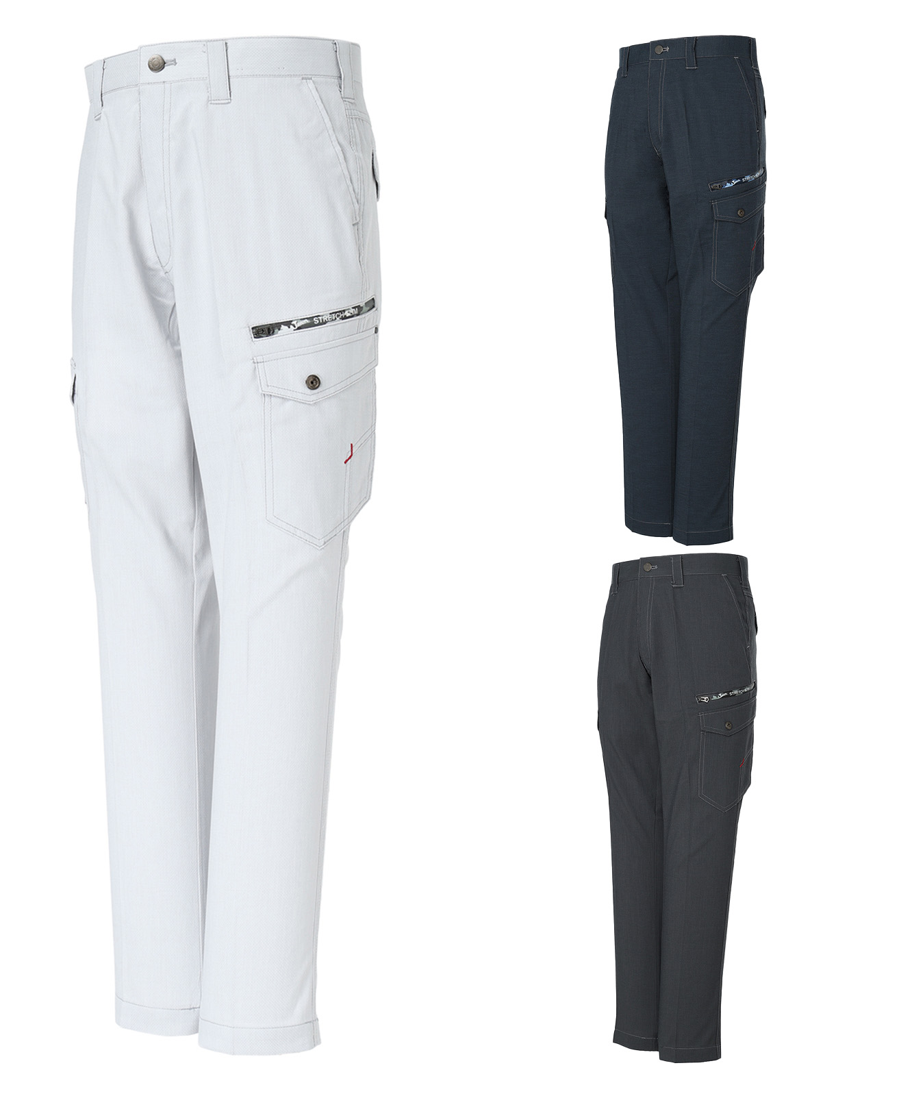 【Jawin】 56802 ストレッチノータックカーゴパンツ [春夏]※SLIM FIT※