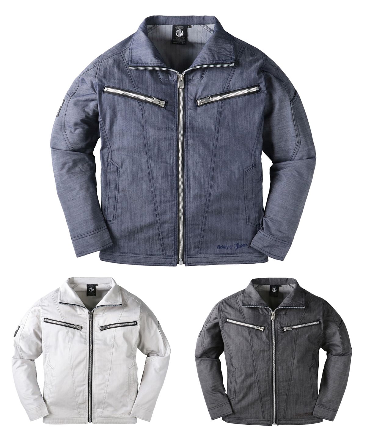 【Jawin】 57400 ストレッチ長袖ジャンパー[春夏]※SLIM FIT※