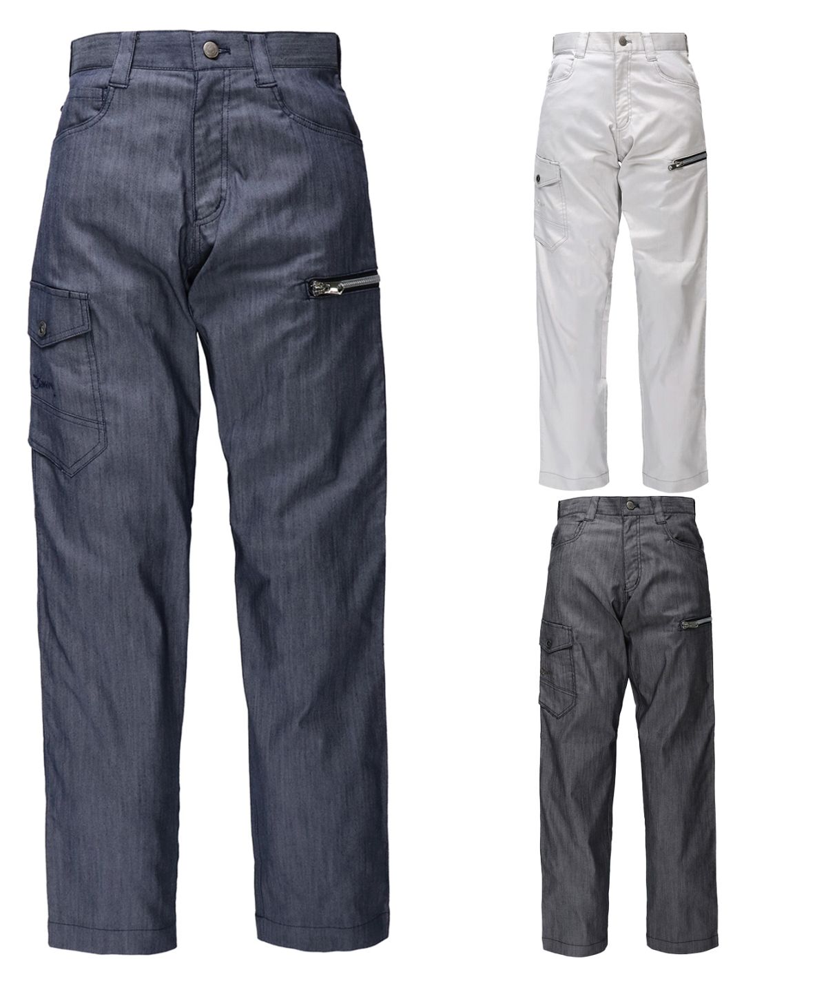 【Jawin】 57402 ストレッチノータックカーゴパンツ[春夏]※SLIM FIT※