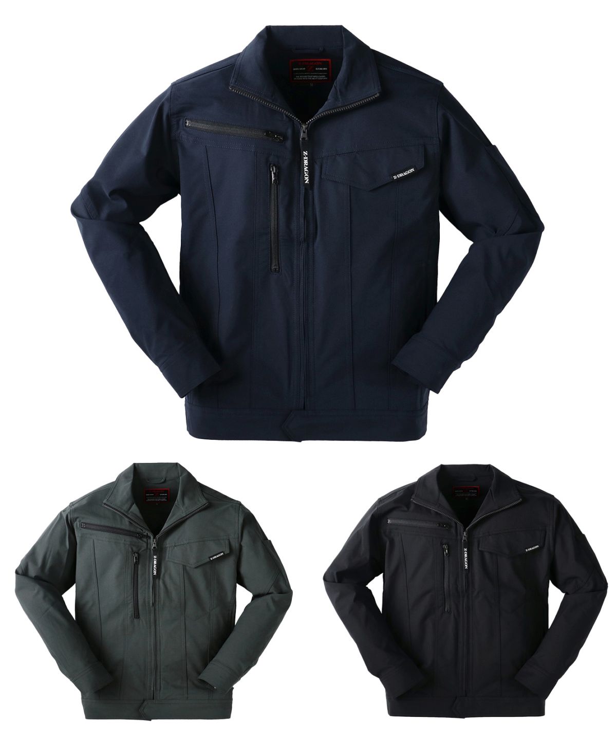 【Z-DRAGON】73500 製品制電ストレッチジャンパー[秋冬]※SLIM FIT※