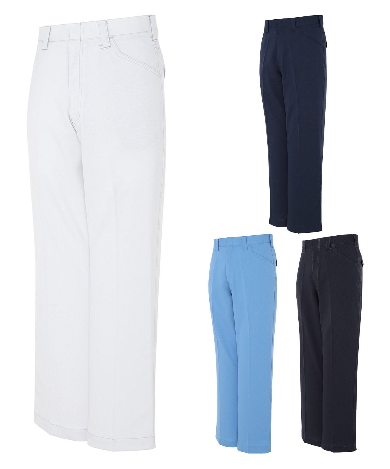 【Z-DRAGON】 76001 製品制電ストレッチノータックパンツ [春夏]※SLIM FIT※