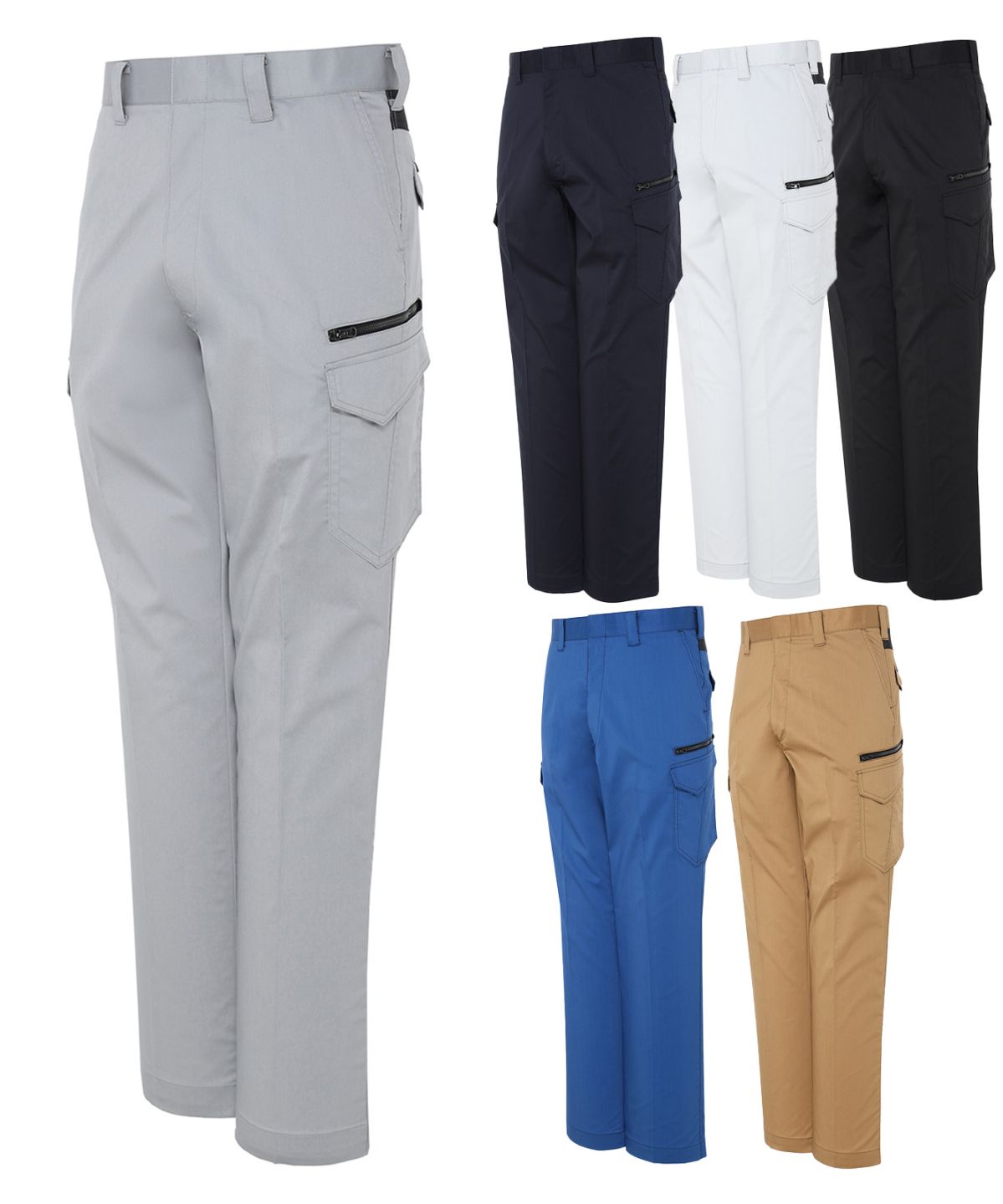【Z-DRAGON】 76202 製品制電ストレッチノータックカーゴパンツ[春夏]※SLIM FIT※