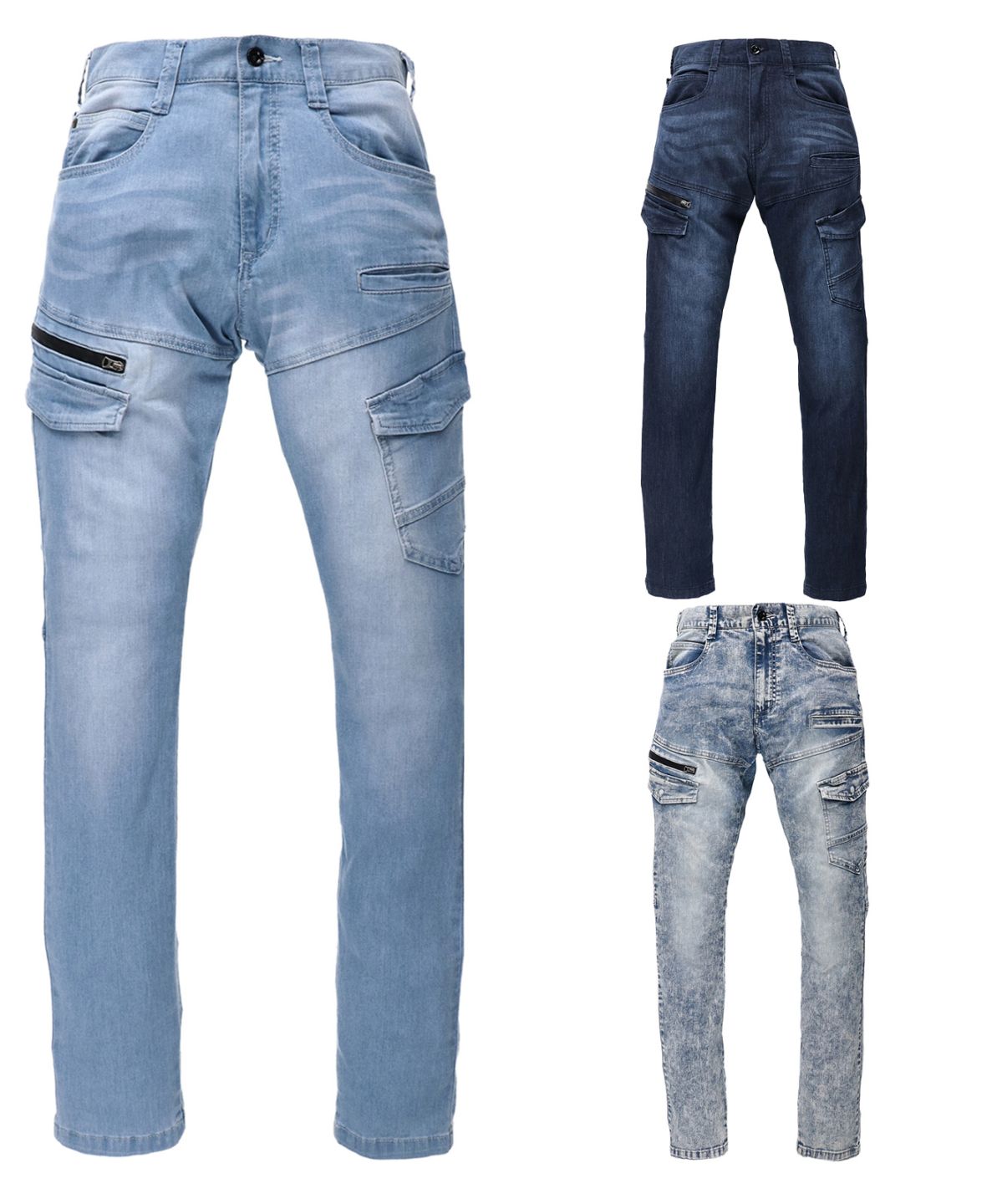 【Z-DRAGON】 76302 ストレッチノータックカーゴパンツ[春夏]※SLIM FIT※