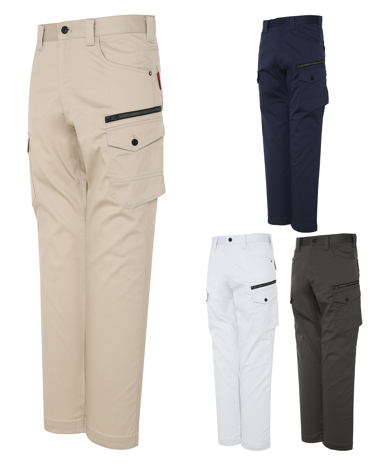 【Z-DRAGON】 76602 ストレッチノータックカーゴパンツ[春夏]※SLIM FIT※