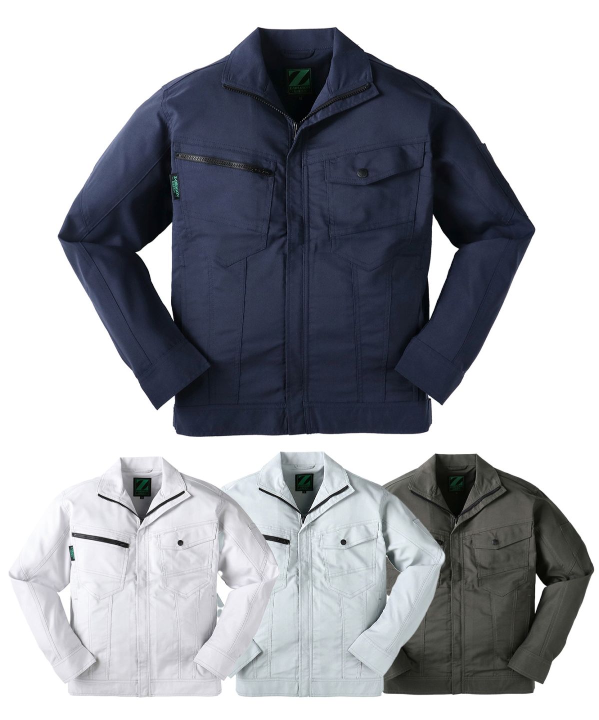 【Z-DRAGON】76800 エコ製品制電ストレッチ長袖ジャンパー[春夏]※SLIM FIT※