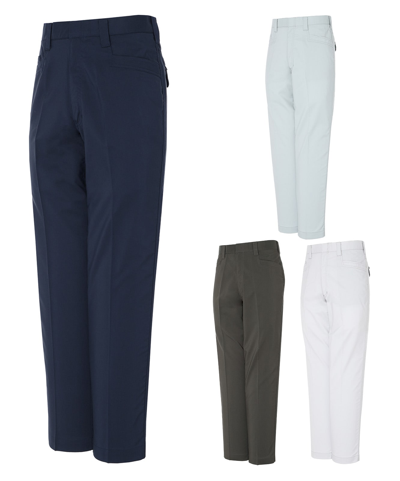 【Z-DRAGON】76801 エコ製品制電ストレッチノータックパンツ[春夏]※SLIM FIT※