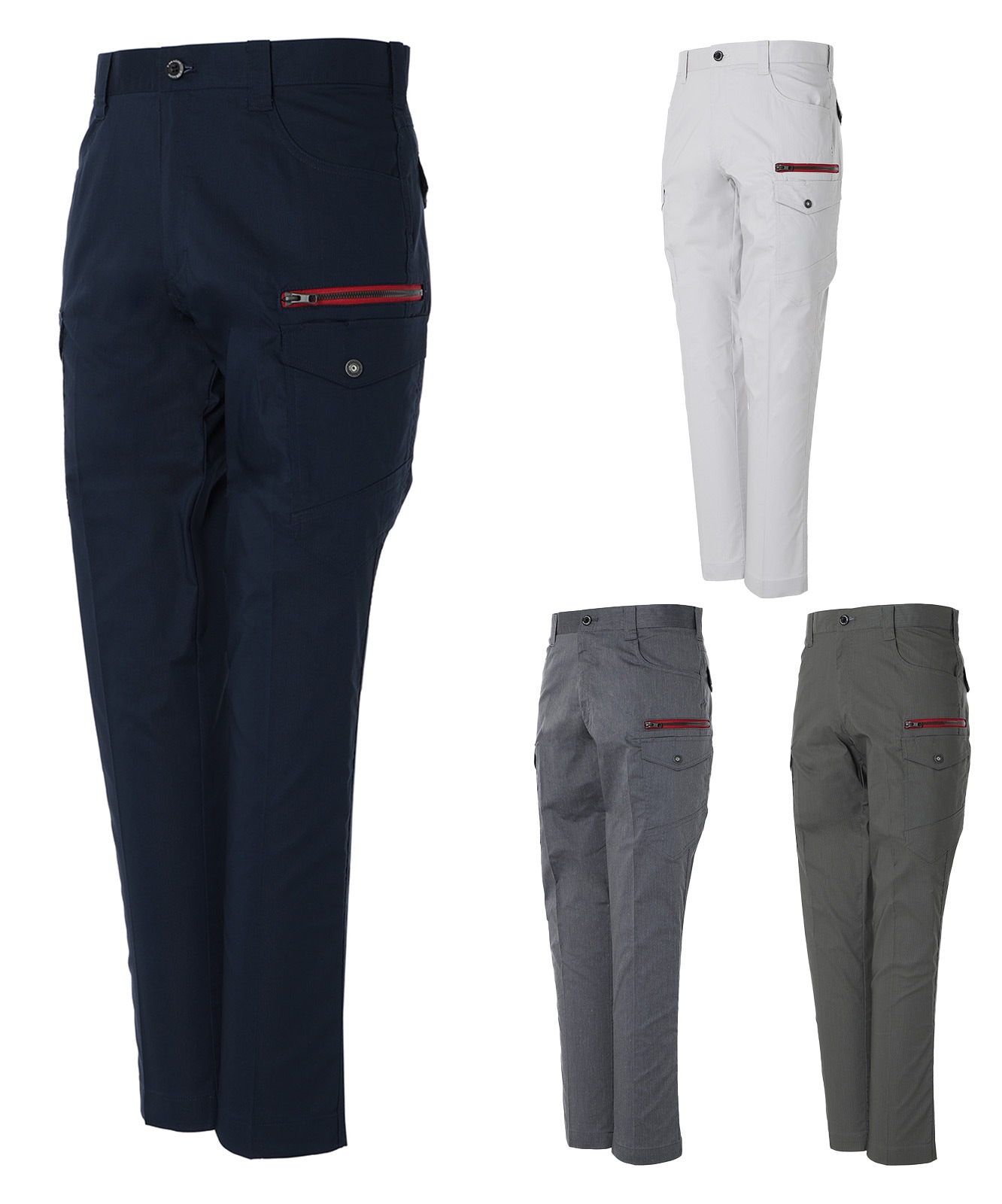 【Z-DRAGON】 77402 エコストレッチノータックカーゴパンツ[春夏]※SLIM FIT※