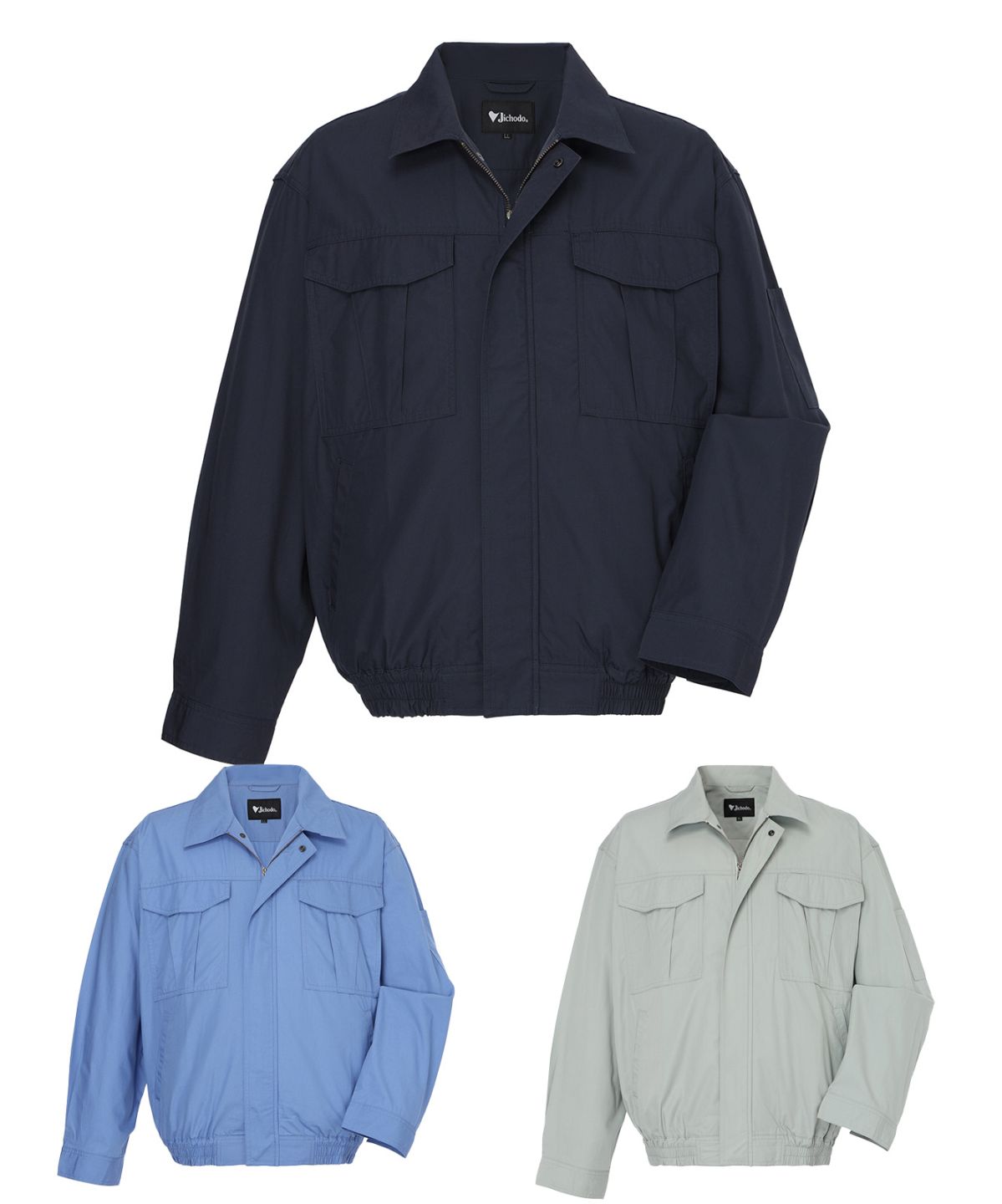 【JICHODO】87020 空調服(R)長袖ブルゾン(ファン無し)　[春夏]