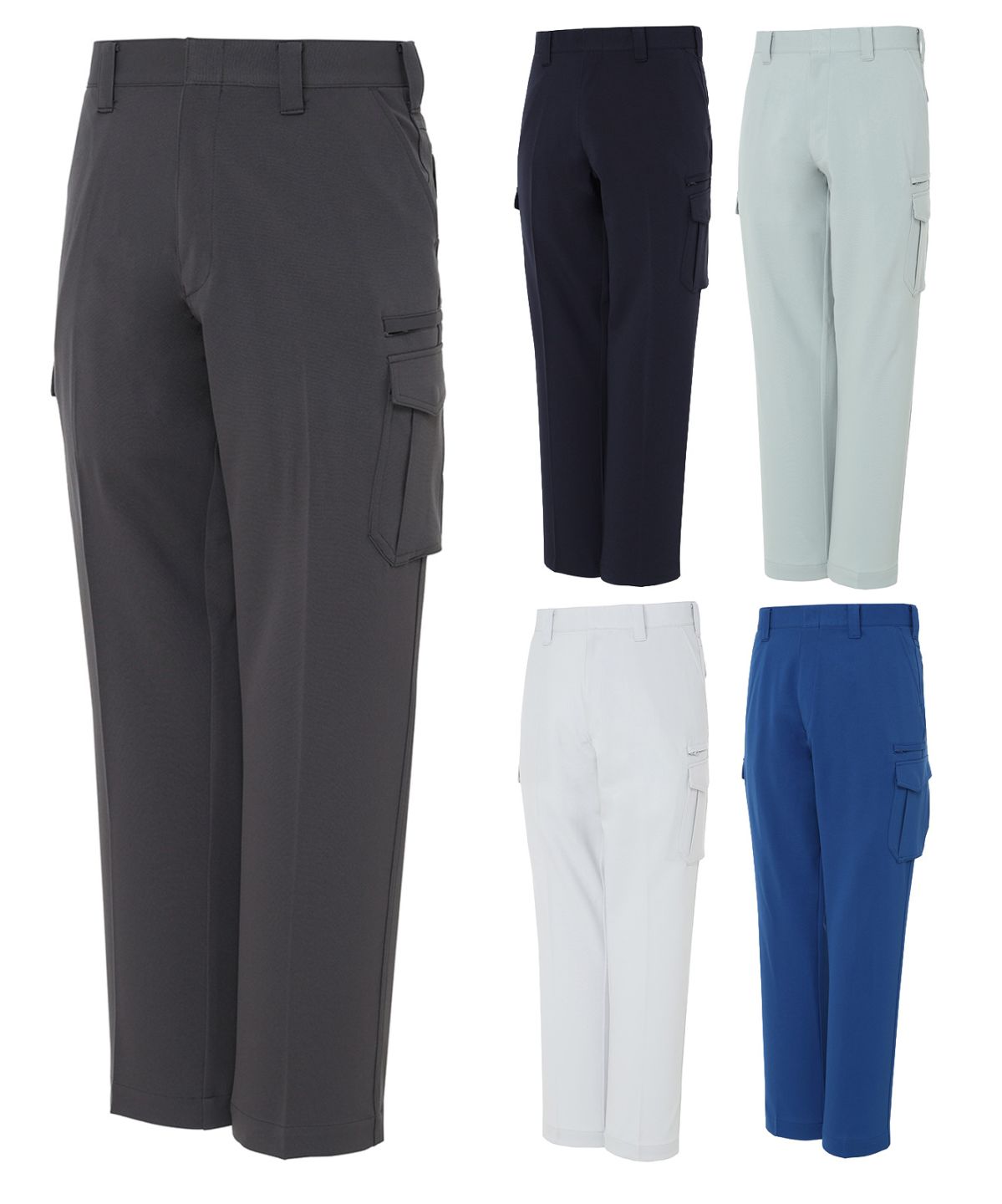 【JICHODO】87902 エコ製品制電ストレッチノータックカーゴパンツ[春夏]※SLIM FIT※