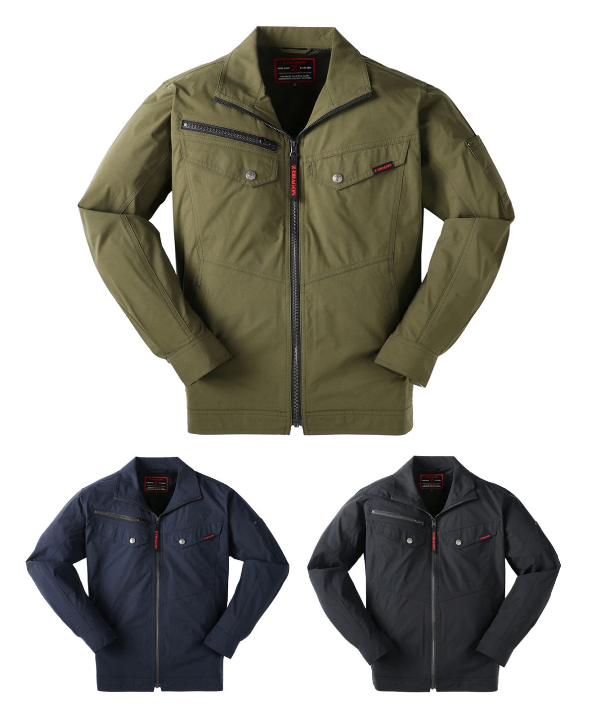 【Z-DRAGON】77700 ストレッチ長袖ジャンパー[2026年春夏]※SLIM FIT※