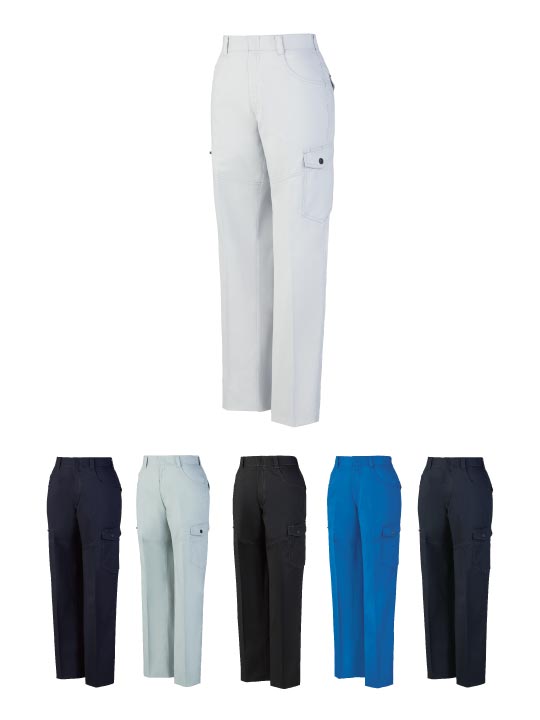 【JICHODO】 87716 製品制電ストレッチレディースカーゴパンツ（裏付）[春夏]※SLIM FIT※