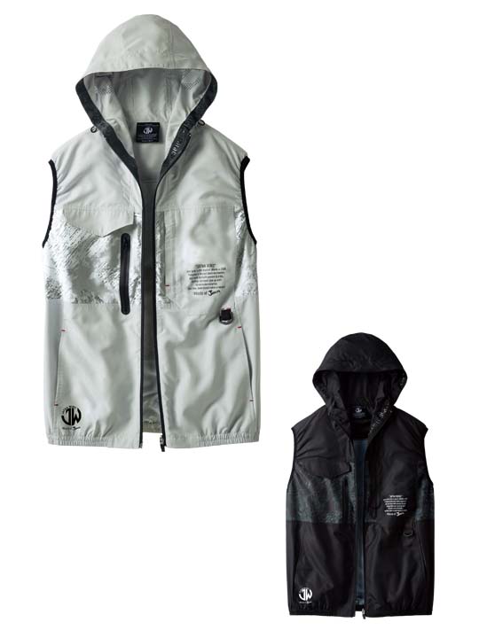 【Jawin】 54150 空調服(R)ベスト（フード付）(ファン無し)[春夏]