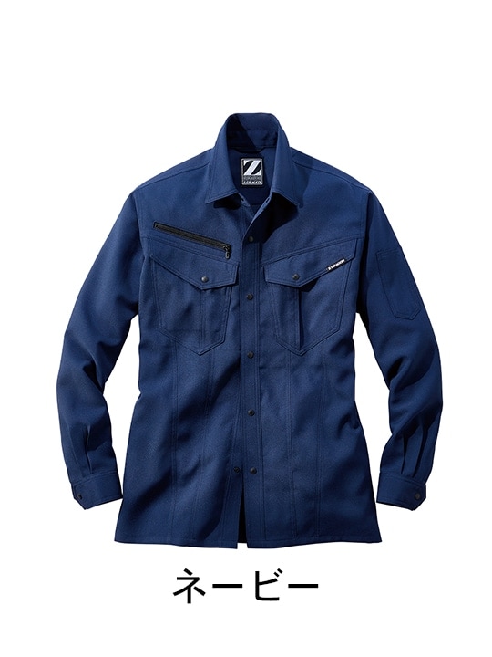 【Z-DRAGON】76904 製品制電ストレッチ長袖シャツ[通年]※SLIM FIT※