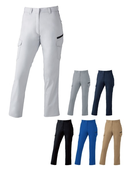【Z-DRAGON】 76216 製品制電ストレッチレディースカーゴパンツ（裏付）[春夏]※SLIM FIT※