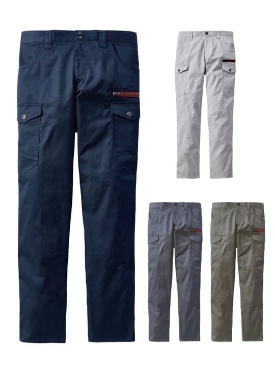 【Z-DRAGON】H73402 エコストレッチノータックカーゴパンツ(股下フリー)[秋冬]※SLIM FIT※