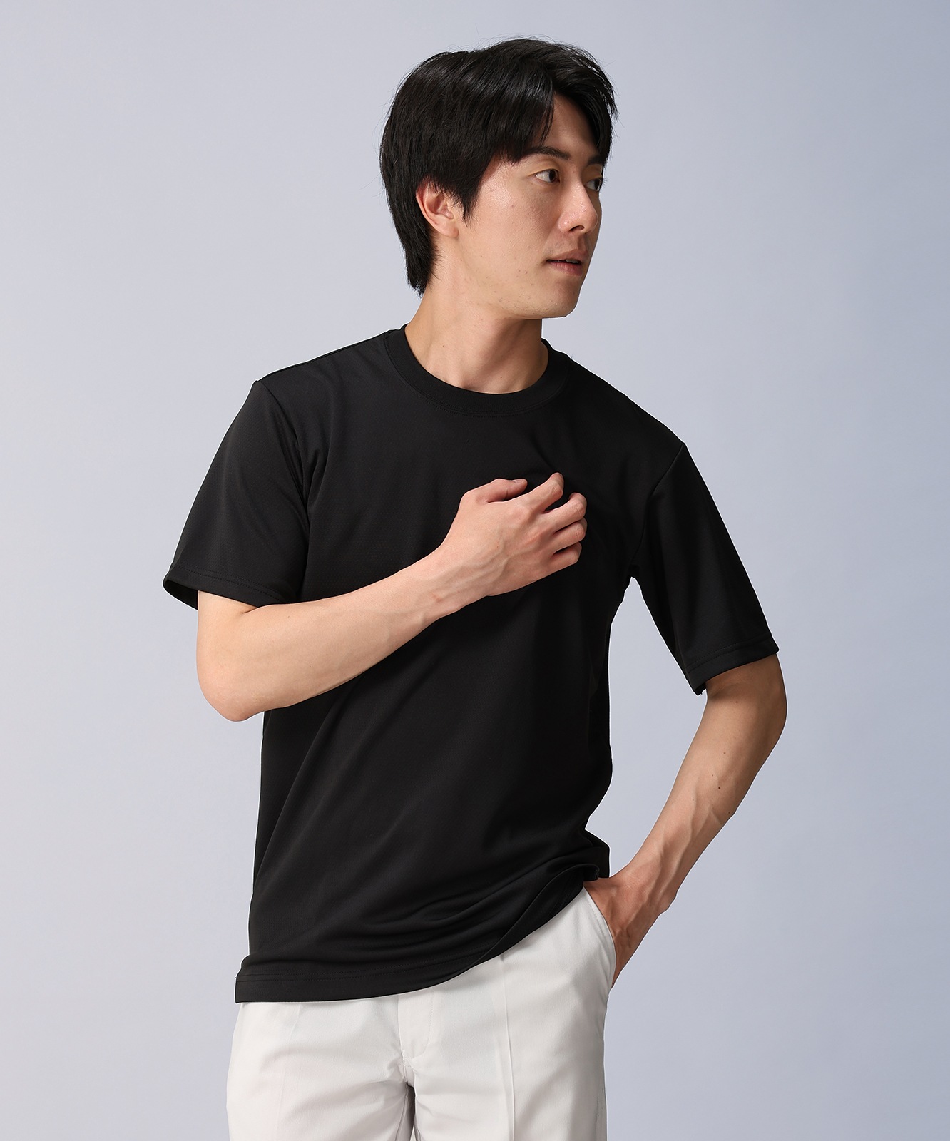【JICHODO】 85834 吸汗速乾半袖Tシャツ [通年]