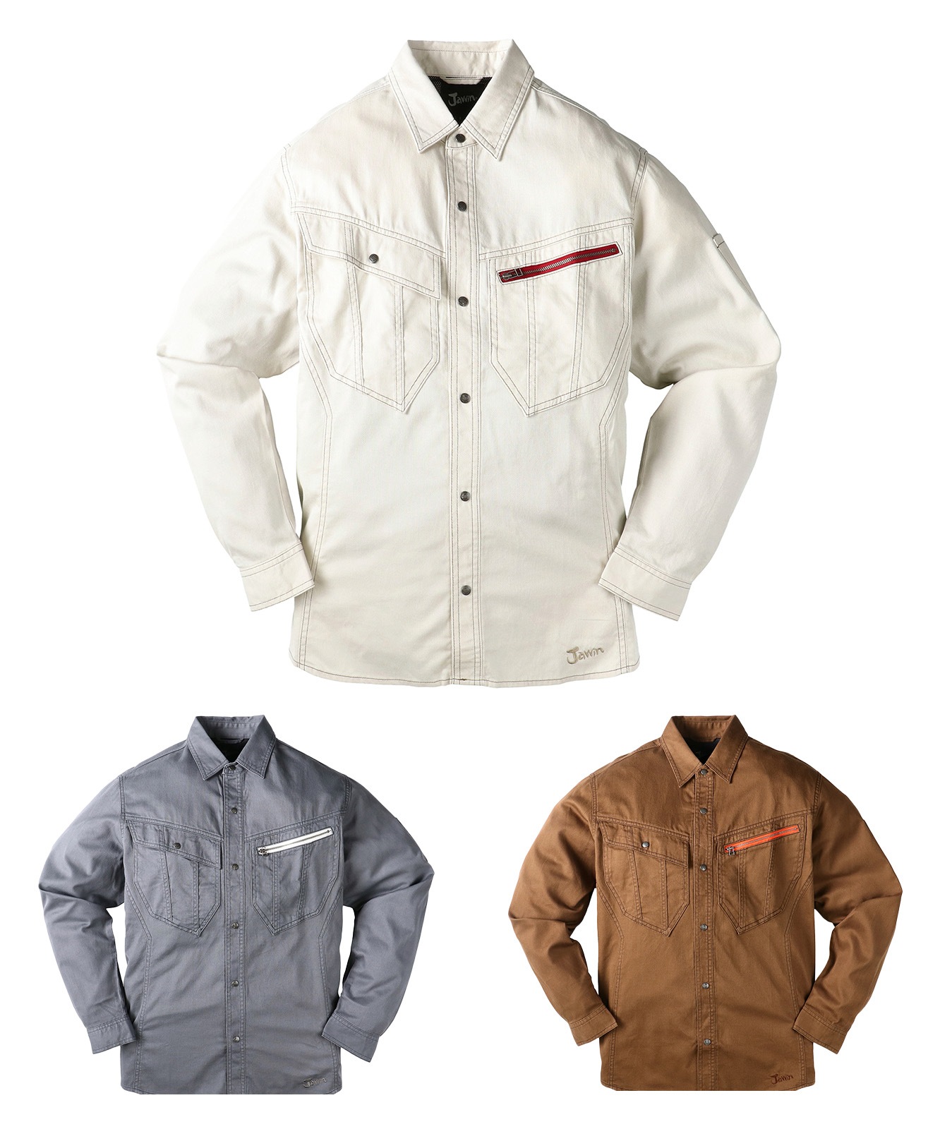【Jawin】 55904 長袖シャツ [春夏]