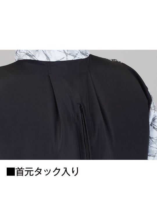【Jawin】 FS54160K 空調服(R) 半袖ブルゾン＋18.0V超大風量瞬間冷却ターボハイパワーファン対応スターターキット（ファンレッド）[春夏]
