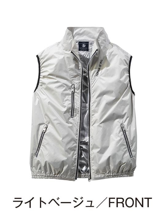 【Jawin】 FS54180K 空調服(R) ベスト＋18.0V超大風量瞬間冷却ターボハイパワーファン対応スターターキット（ファンレッド）[春夏]