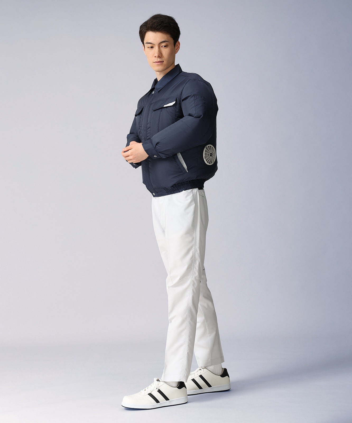 【JICHODO】87010 空調服(R)長袖ブルゾン(ファン無し)　[春夏]