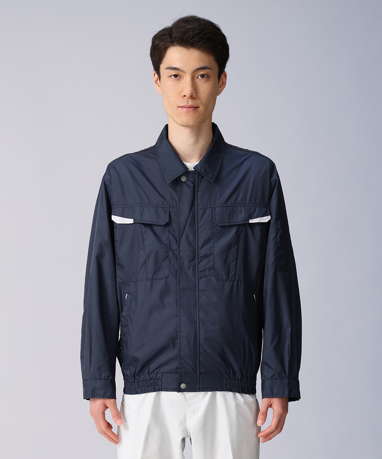 【JICHODO】87010 空調服(R)長袖ブルゾン(ファン無し)　[春夏]