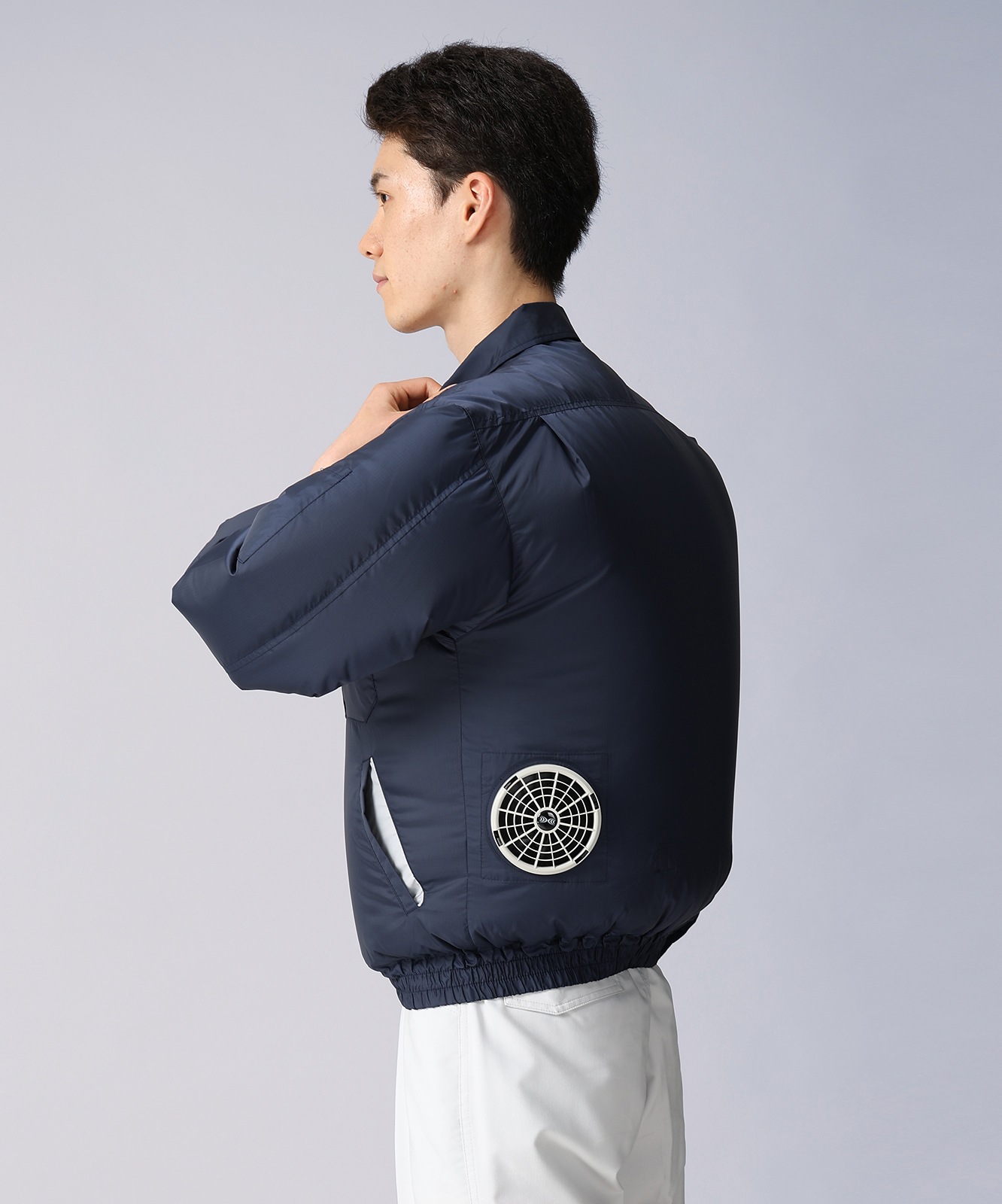 【JICHODO】87010 空調服(R)長袖ブルゾン(ファン無し)　[春夏]
