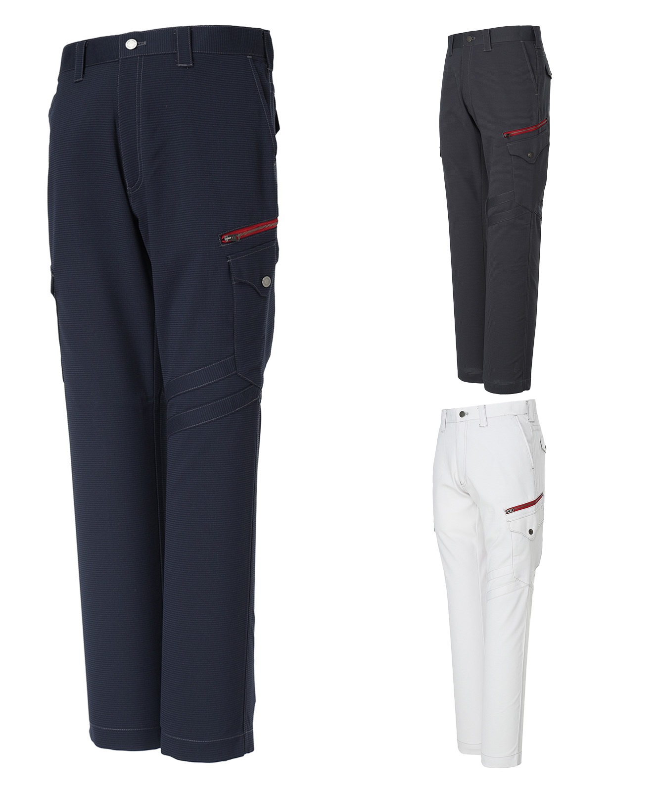 【Jawin】 56702 ストレッチノータックカーゴパンツ [春夏]※SLIM FIT※