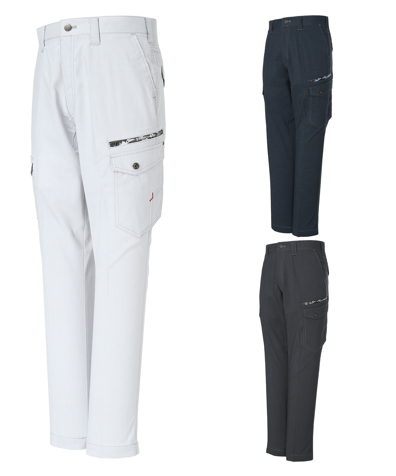 【Jawin】 56802 ストレッチノータックカーゴパンツ [春夏]※SLIM FIT※