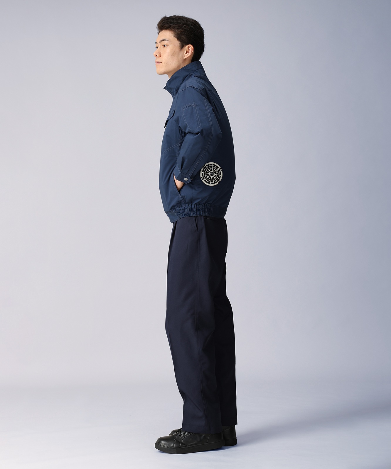 【JICHODO】87080 空調服(R)エコ長袖ブルゾン(ファン無し)　[春夏]