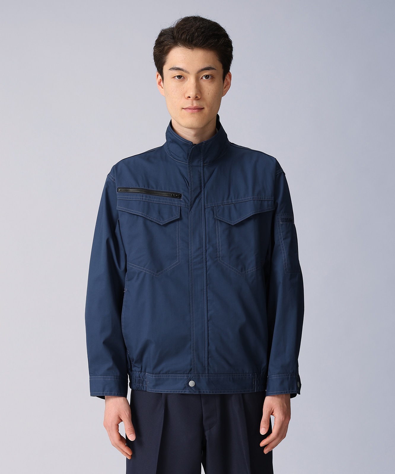 【JICHODO】87080 空調服(R)エコ長袖ブルゾン(ファン無し)　[春夏]