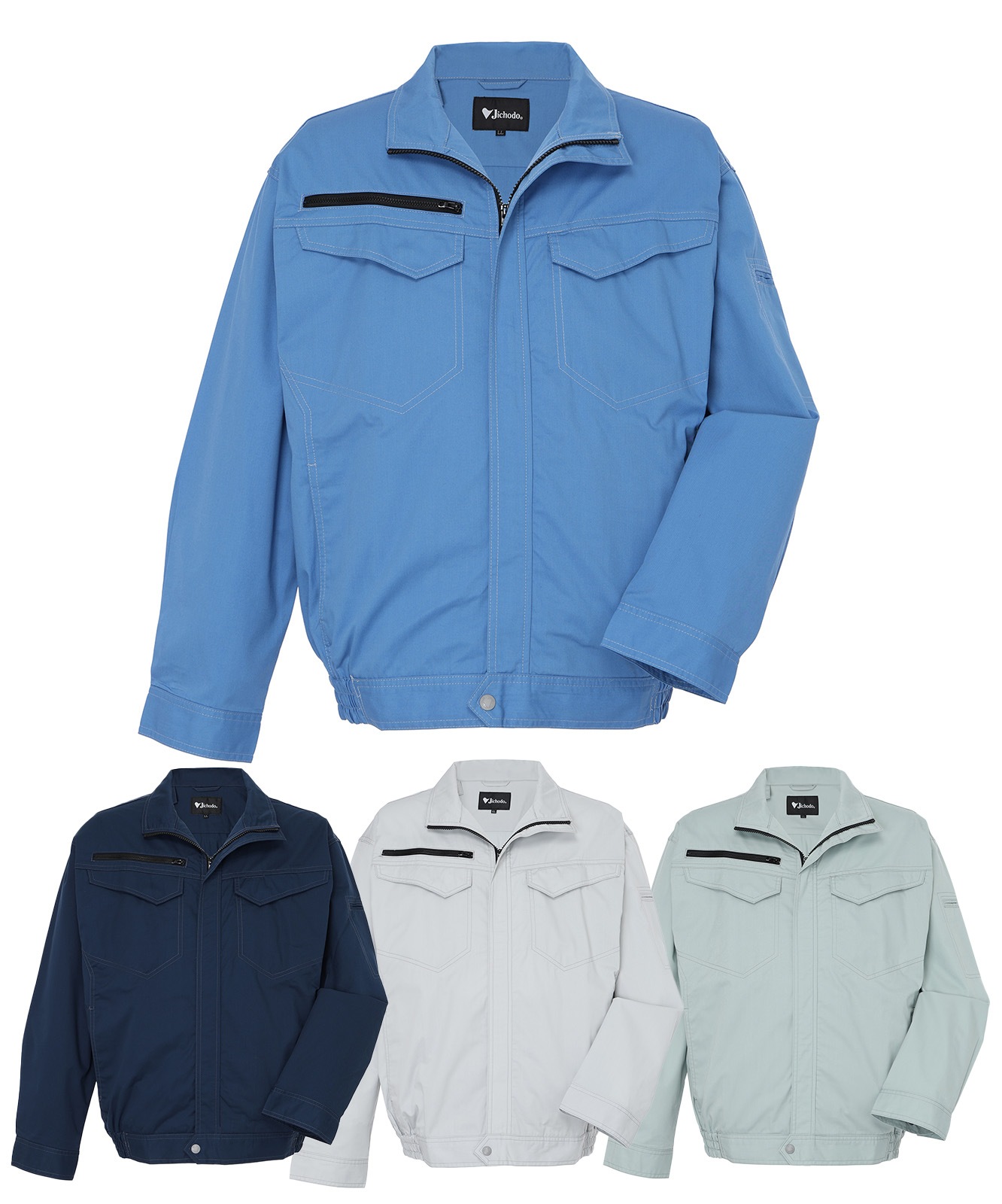 【JICHODO】87080 空調服(R)エコ長袖ブルゾン(ファン無し)　[春夏]