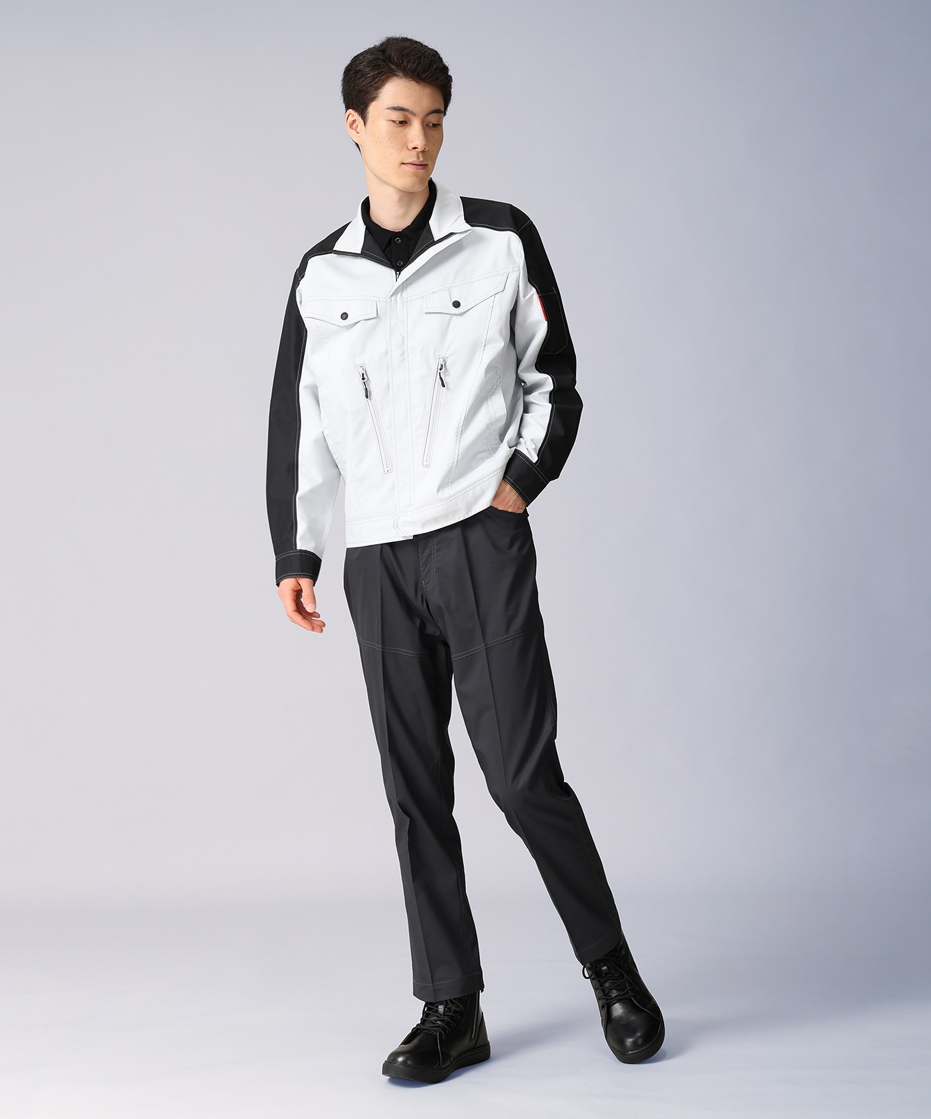 【JICHODO】87700 製品制電ストレッチ長袖ジャンパー [春夏]※SLIM FIT※