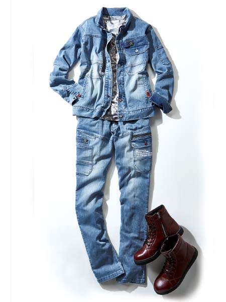 【Jawin】 57002 ストレッチノータックカーゴパンツ[春夏]※SLIM FIT※