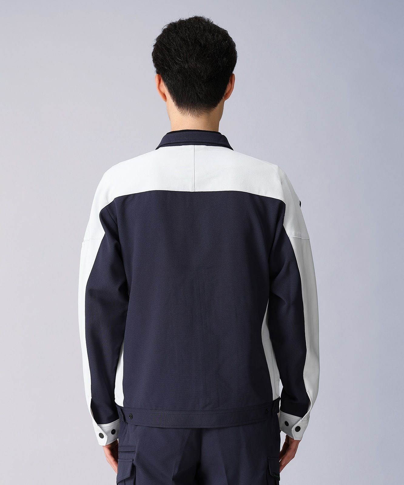 【JICHODO】87900 エコ製品制電ストレッチ長袖ジャンパー [春夏]※SLIM FIT※