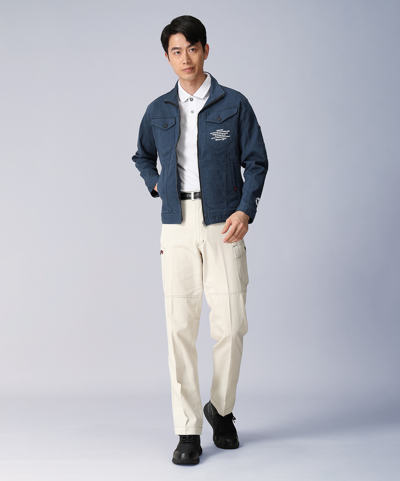【Jawin】 57300 ストレッチ長袖ジャンパー[春夏]※SLIM FIT※