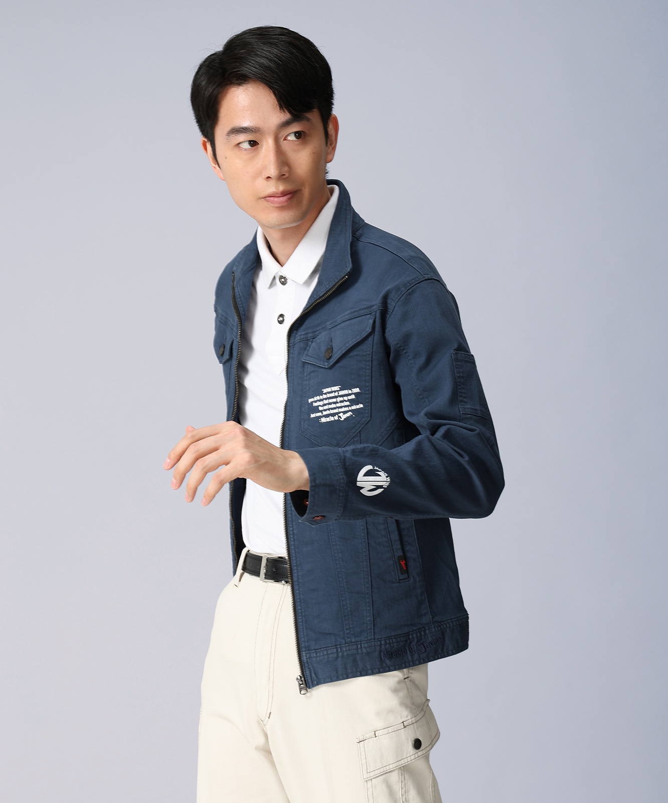 【Jawin】 57300 ストレッチ長袖ジャンパー[春夏]※SLIM FIT※