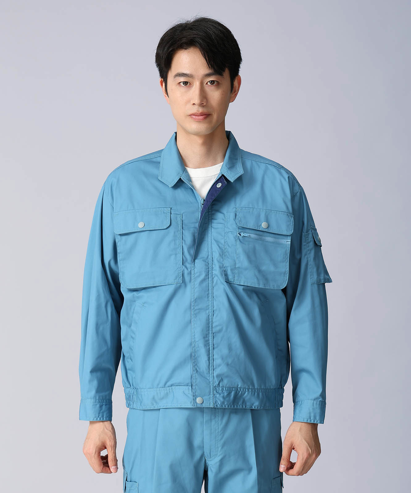 【JICHODO】 44100 製品制電長袖ブルゾン [春夏]