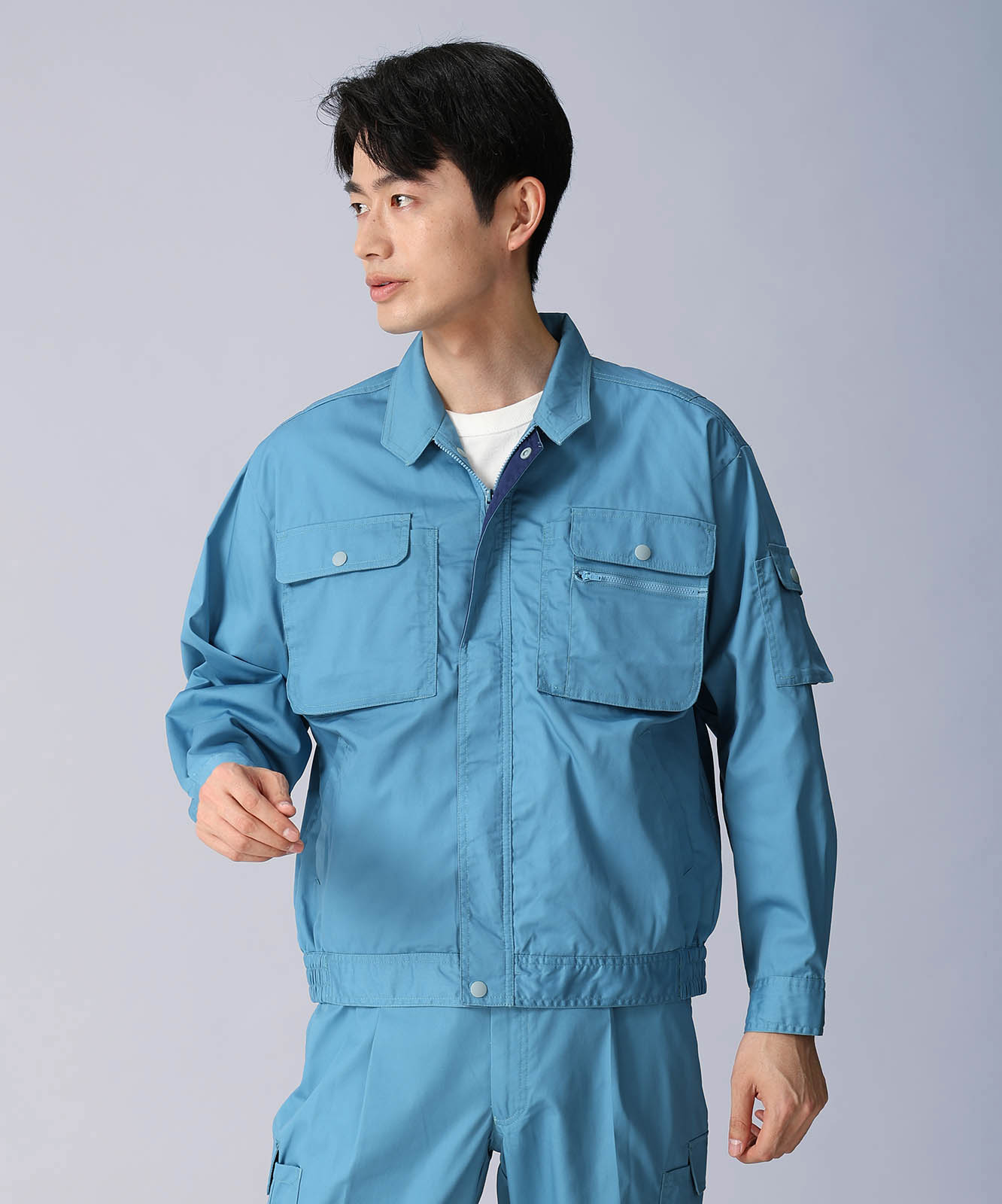 【JICHODO】 44100 製品制電長袖ブルゾン [春夏]