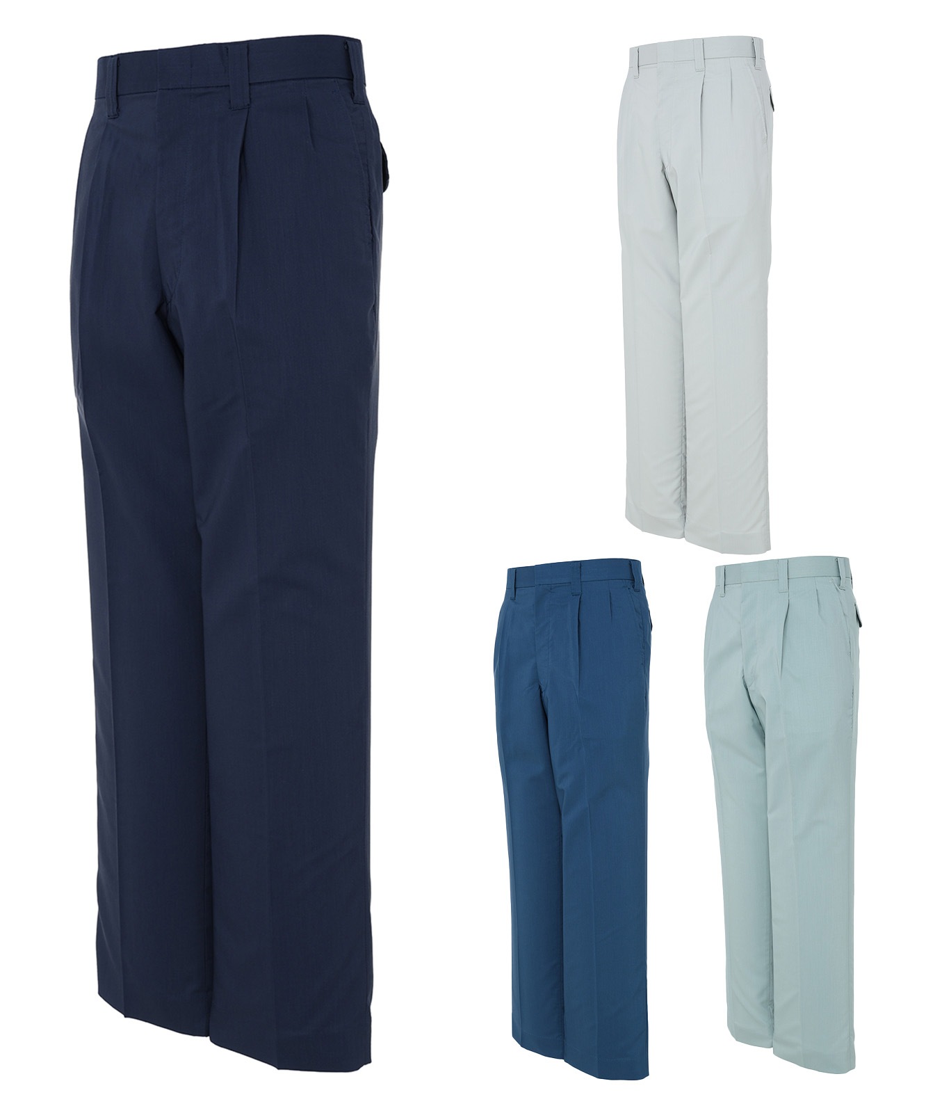 【JICHODO】 45901 ストレッチツータックパンツ [春夏]