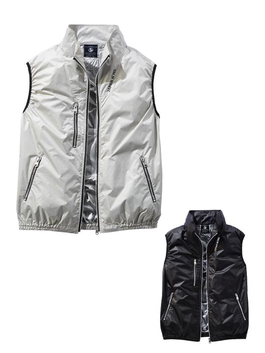 【Jawin】 FS54180W 空調服(R) ベスト＋7.2V大風量防水 パワーファン対応スターターキット[春夏]
