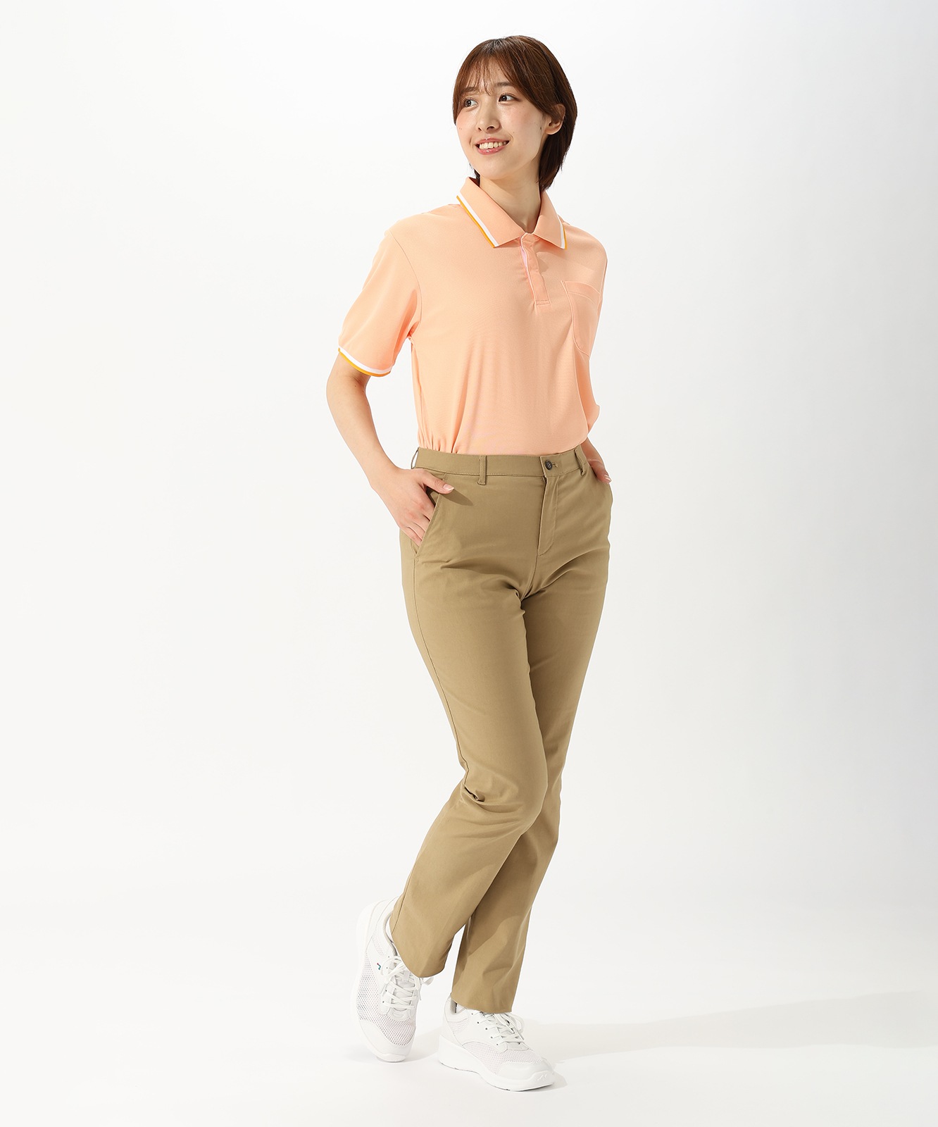 【WHISeL】 WH90262 レディースストレッチパンツ