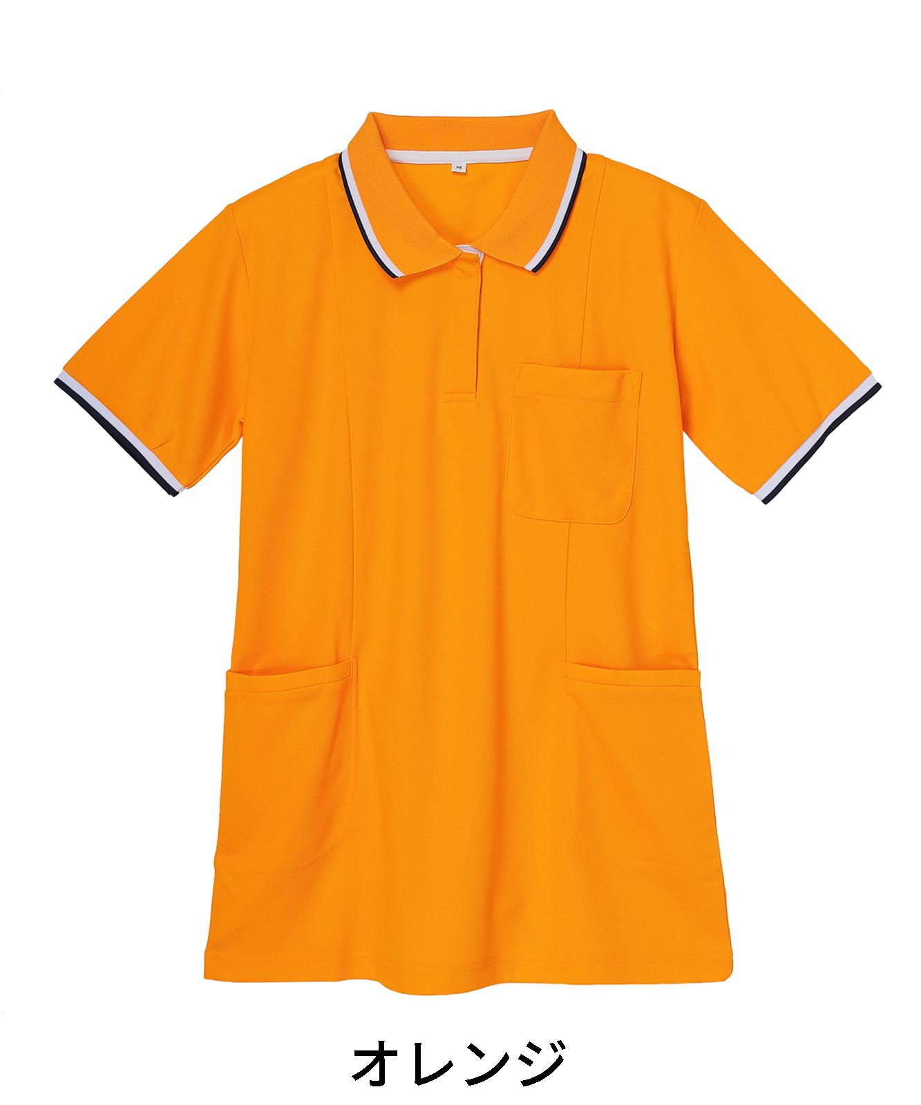 【WHISeL】 WH90338 半袖ロングポロシャツ[レディース]